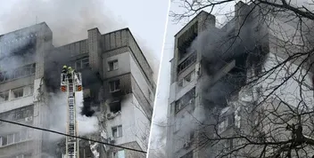Пожежа в багатоповерхівці в Дніпрі: що розповіли мешканці після атаки дроном