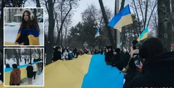 День Соборності в Дніпрі: Ланцюг Єдності та 50-метровий прапор