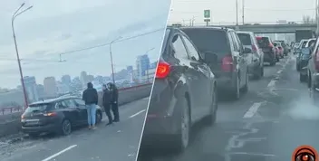 Важкий рух у Дніпрі через ДТП на Новому мосту