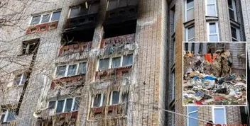 Пожежа у Дніпрі: Заледеніла квартира та сміття під вікнами