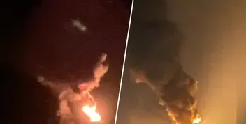 Масована атака дронами на Дніпро вночі 24–25 квітня спричинила масштабну пожежу