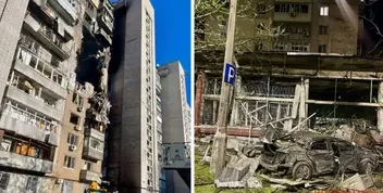 Нічна атака на центр Дніпра: зруйновані поверхи багатоповерхівки та жертви