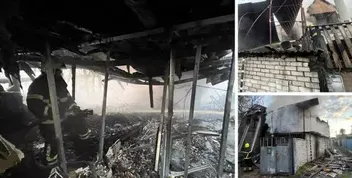 Пожежа у Дніпрі: згорів двоповерховий будинок на вулиці Передовій