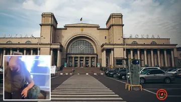 У Дніпрі на вокзалі чоловік розбив скло та порізав руку