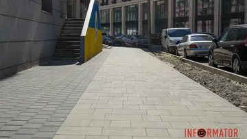 Оновлення тротуару на вулиці Поля у Дніпрі: ремонт завершено коштом інвестора