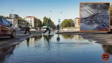 Аварія на водогоні у Дніпрі: проспект Калнишевського перетворився на річку