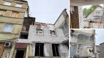 Відновлення будинку на вулиці Старокозацькій у Дніпрі після атаки “Шахеда”
